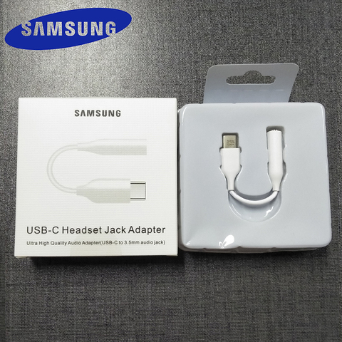 Кабель для наушников SAMSUNG с разъемом USB Type-C 3,5, адаптер для наушников AUX 3,5 мм для SAMSUNG Galaxy Note 10 Plus 10 + A90 A80 A60 A8S ► Фото 1/6