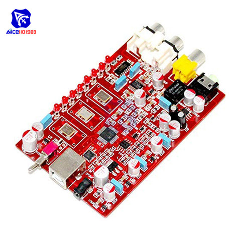 Плата декодирования diymore XMOS PCM5102 TDA1308 USB DAC 384 кГц/32 бит ► Фото 1/2