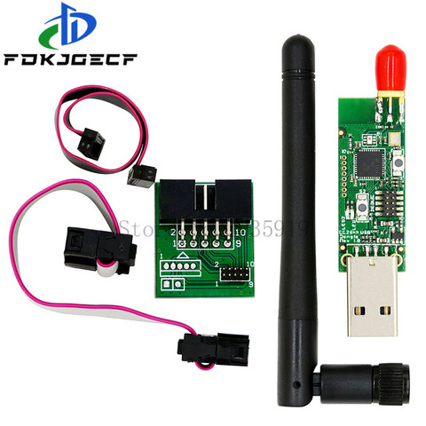 CC2531 CC2540 + антенна BLE 4,0 Zigbee Sniffer, беспроводная плата, модуль захвата ключа, USB программатор, кабель для загрузки, соединитель ► Фото 1/5