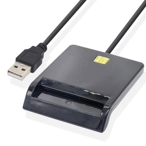 Считыватель смарт-карт Usb Sim, кардридер для банковских карт Ic / Id Emv Tf Mmc, Usb-Ccid Iso 7816, считыватель смарт-карт ► Фото 1/6