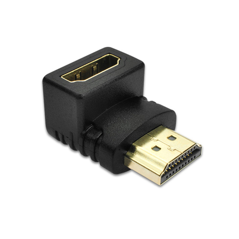 Адаптер HDMI 90 градусов с прямым углом, HDMI 270 градусов с разъемом HDMI «папа-мама» ► Фото 1/5