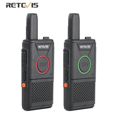 Миниатюрная перезаряжаемая рация RETEVIS RT618 RT18 PMR, 2 шт., PMR446 PMR 446 FRS PTT VOX, двухсторонняя рация ► Фото 1/6