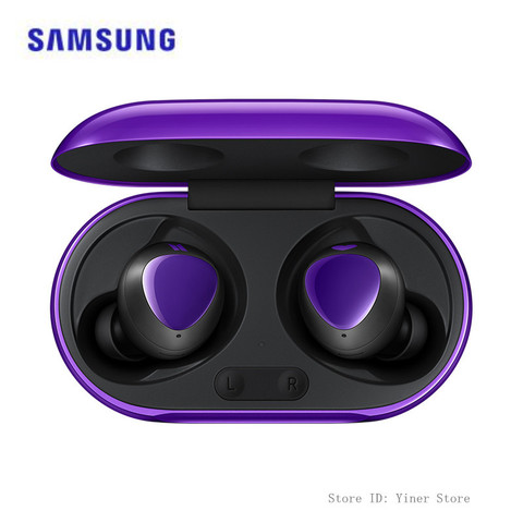 Samsung Galaxy Buds + BTS пользовательские беспроводные Bluetooth наушники фиолетовые вкладыши для ушей гарнитуры с микрофоном ► Фото 1/6