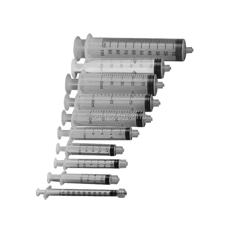 Винтовой пластиковый шприц push-type для дозирования с шкалой, промышленный дозатор, шприц ► Фото 1/6