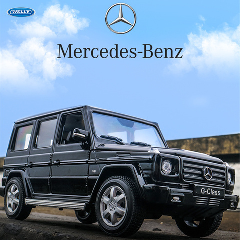 WELLY 1:24 внедорожник Mercedes-Benz класса G Модель автомобиля из сплава Модель автомобиля коллекция украшений подарок игрушка Литье под давлением м... ► Фото 1/6