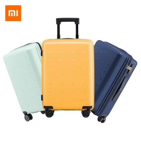 Оригинальный чемодан Xiaomi Mi Youth Version, 20 дюймов, 36 л, 24 дюйма, 64LTSA, с замком, вращающееся колесо, переносной чемодан, для путешествий на открытом в... ► Фото 1/6