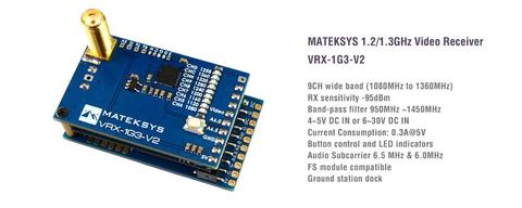 Радиоуправляемый Дрон Matek, система видеозаписи Mateksys, 3/9, 3901LOX, 1,3 ГГц, FPV, 2 канала, 9 каналов, передатчик, приемник диапазона 9 каналов ► Фото 1/6