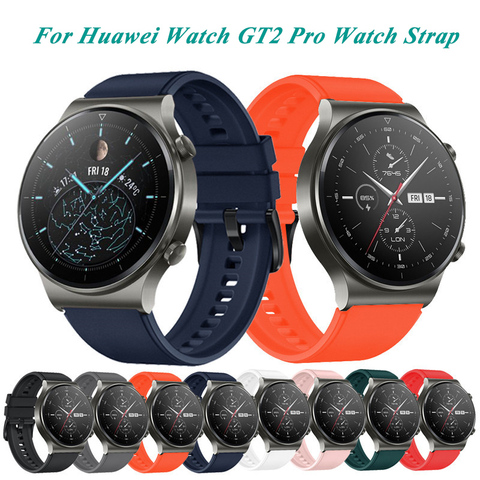 Ремешок силиконовый для Huawei Watch GT 2 Pro, спортивный сменный Браслет для наручных часов Huawei Watch GT2 Pro ► Фото 1/6
