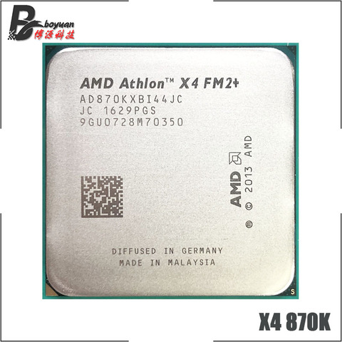 Четырехъядерный процессор AMD Athlon X4 870 K X4 870 K X4 870 3,9 ГГц, процессор AD870KXBI44JC Socket FM2 + ► Фото 1/1