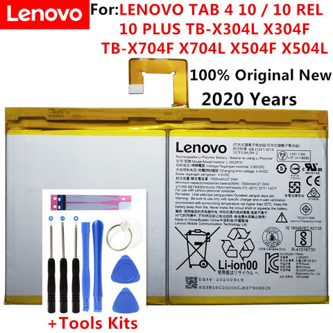 Оригинальный новый аккумулятор 7000 мАч L16D2P31 для LENOVO TAB 4 10 / 10 REL / 10 PLUS TB-X304L X304F TB-X704F X704L X504F X504L Batteria ► Фото 1/3