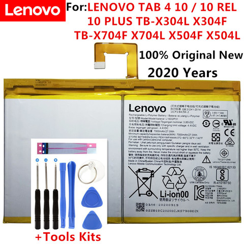 Оригинальный новый аккумулятор 7000 мАч L16D2P31 для LENOVO TAB 4 10 / 10 REL / 10 PLUS TB-X304L X304F TB-X704F X704L X504F X504L Batteria ► Фото 1/3