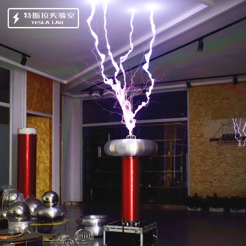 Музыкальная катушка Tesla 120 см/DRSSTC/Большая гроза/искусственная молния ► Фото 1/2