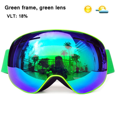 GOG-4100 OTG лыжные очки для сноуборда магнитные женские мужские очки для катания на лыжах маска UV400 очки для защиты от снега ► Фото 1/6