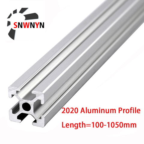 CNC 2022 Aluminum Profile T Slot Extrusion Anodized EU Standard 100 200 300 400 500 600 800 1000mm Linear Rail For 3D Printer ► Фото 1/6