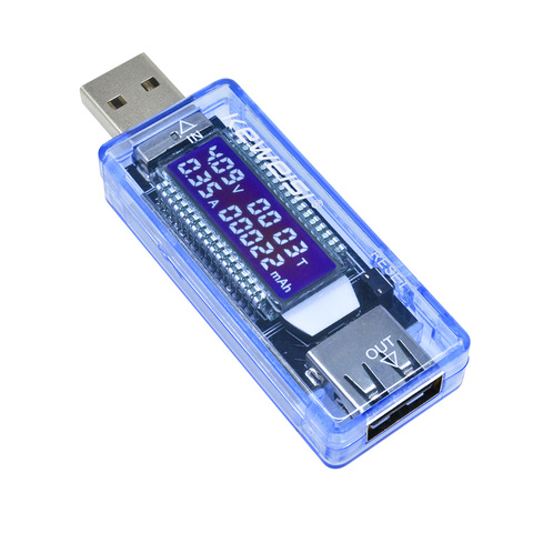 USB-тестер для зарядного устройства, измеритель напряжения и тока, вольтметр, амперметр, тестер емкости аккумулятора ► Фото 1/6