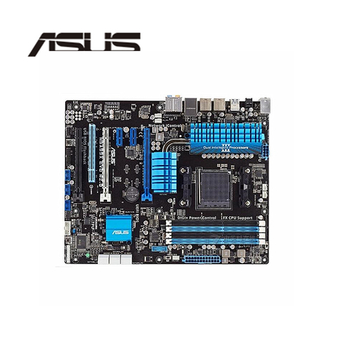 Материнская плата для ASUS M5A97 EVO R2.0, разъем AM3 + DDR3 32 ГБ для AMD 970 FX, оригинальная настольная материнская плата SATA III, б/у материнская плата ► Фото 1/1