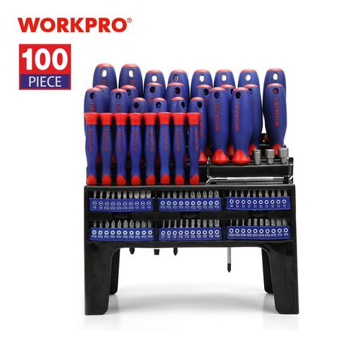 WORKPRO 100 Набор отверток для ПК Набор домашних инструментов прецизионные отвертки для телефона отвертки ► Фото 1/6