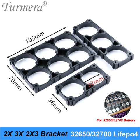 Пластиковый Чехол для батареи Turmera 2X 3X 2X3 32650 32700 Lifepo4 с защитой от вибрации и непрерывным источником питания 12 В ► Фото 1/6