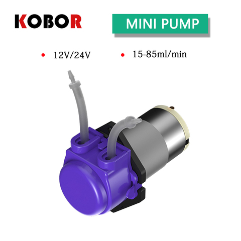 Перистальтический насос 12 В, мини водяной насос, бесшумный самовсасывающий насос, циркуляционный Маленький насос 24 В, маленький водяной насос с водяным охлаждением ► Фото 1/5