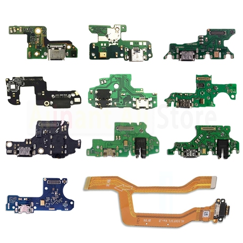 Оригинальное зарядное устройство USB зарядный разъем PCB порт док-станция гибкий кабель для Huawei Honor View 9 9i 9x10 20 20i 20s 30 30s Lite Pro ► Фото 1/6