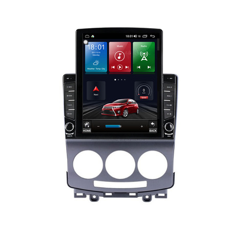 Автомобильная Мультимедийная система, автомагнитола под управлением Android 9,7, с видеоплеером, GPS и RDS Навигатором, для Mazda 5 10,1-2005, Типоразмер 2010... ► Фото 1/5