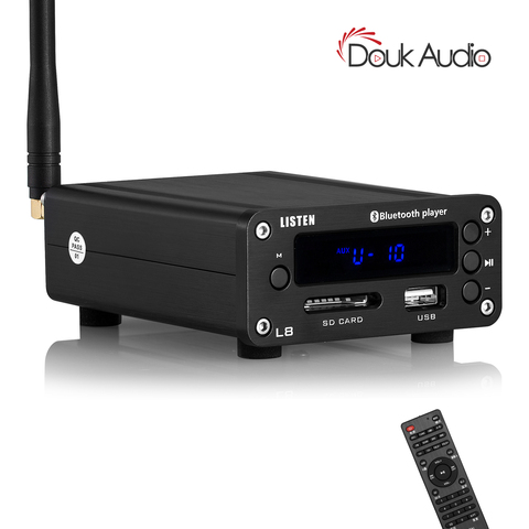 Цифровой усилитель Douk Audio HiFi, 160 Вт, стерео, Bluetooth 5,0, приемник, настольные наушники, усилитель, USB, музыкальный плеер, FM-радио ► Фото 1/6