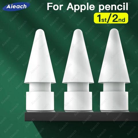 3/ 6/ 10 шт., сменные наконечники для стилуса, совместимые с Apple Pencil 1-го 2-го поколения, запасные наконечники для карандаша Apple ► Фото 1/6