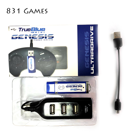 Новое поступление 2022, 813 игр для 2 игроков, True Blue Mini-Ultradrive Pack для Genesis для Mega Drive Mini, экономит в реальном времени ► Фото 1/6