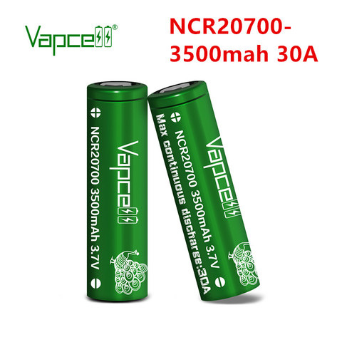 100% оригинал Vapcell NCR 20700 3500mah 30A 3,7 V переупаковка 2070C ранг No.1 литиевые аккумуляторы для фонарика ► Фото 1/6