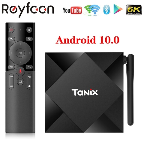 ТВ-приставка Tanix TX6S, Android 10, Allwinner H616, 4 ядра, 2,4 ГГц, двойной Wi-Fi, Bluetooth 4,0, 4K, Google Player, Youtube, Media TV Box 2G, 4G ► Фото 1/5