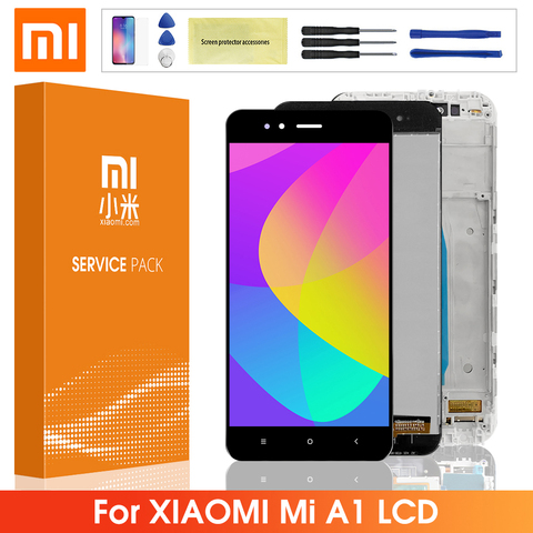 5,5 ''Оригинальный ЖК-дисплей для Xiaomi Mi A1 ЖК-дисплей сенсорный экран дигитайзер Замена с рамкой для Xiaomi Mi 5X A1 ЖК-экран ► Фото 1/6