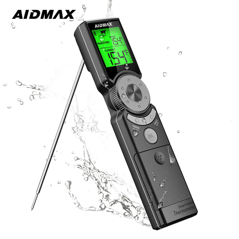 Электронный термометр AidMax Mini6, цифровой кухонный прибор для мгновенного считывания, для приготовления барбекю, гриля, мяса, духовки ► Фото 1/6