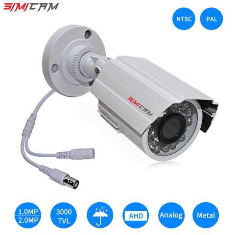 Аналоговая AHD-камера видеонаблюдения 1080P 2.0MP 3000TVL NTSC/PAL, водонепроницаемая камера видеонаблюдения DVR, камера ночного видения, безопасность ► Фото 1/6