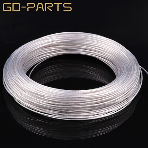 0.12MM2-6.0MM2 High Purity Silver Plated OCC PTFE Wire Copper Cable For Hifi Audio DIY Amplifier Speaker Headphone AWG26-AWG9 ► Фото 1/6