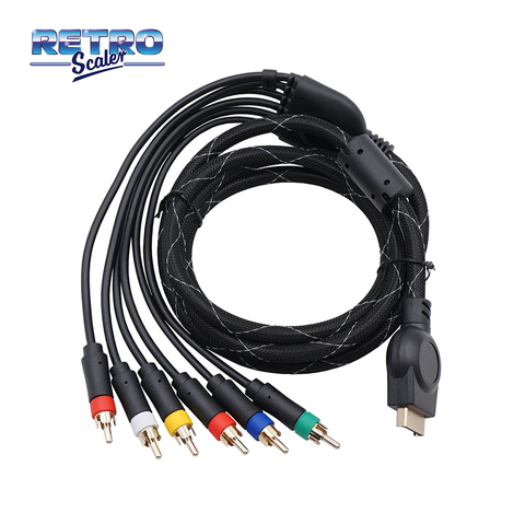 RetroScaler 1,8 m PS2/PS3 компонентный кабель обеспечивает самое четкое видео и звук для игровой консоли Sony PlayStation 2/3 ► Фото 1/5