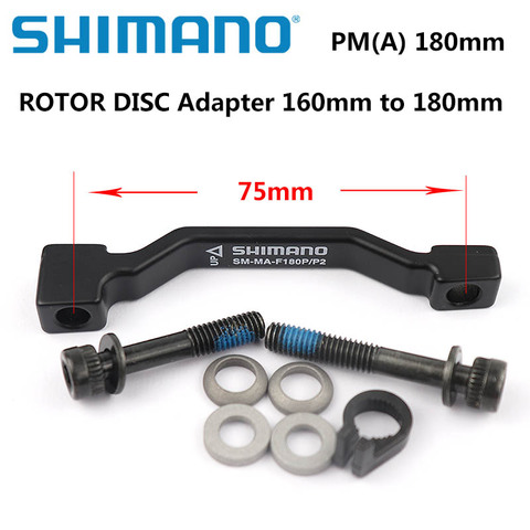 Оригинальный адаптер для дискового тормоза SHIMANO PM A, Скоба дискового тормоза для ротора 180 мм 203 мм RT86 RT81 RT56 shimano F180P/P2 F203P/P ► Фото 1/4