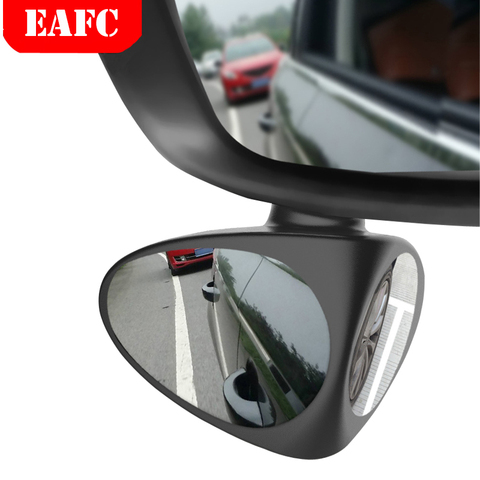 2 в 1 Автомобильное Зеркало для слепых зон, широкоугольное зеркало с поворотом на 360 градусов, регулируемое выпуклое зеркало заднего вида, Автомобильное Зеркало для обзора переднего колеса ► Фото 1/6