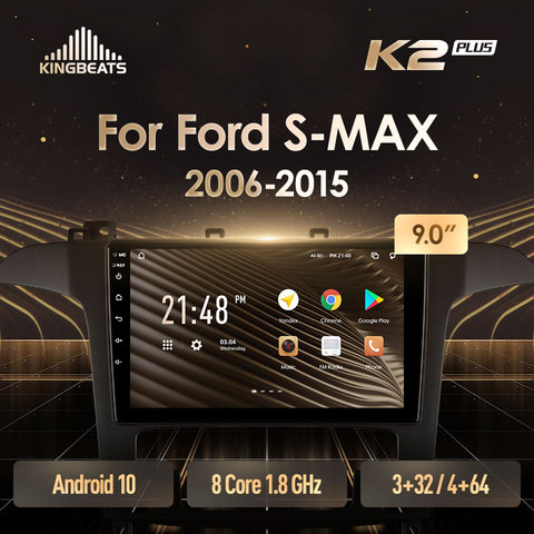 KingBeats штатное головное устройство For Ford S-MAX S MAX 1 2006 - 2015 GPS Android 8.1 автомагнитола на андроид магнитола For Форд Форд Эс - Макс 1 For автомобильная мультимедиа Octa Core 8 core*1.8G DDR4 32G 64G ► Фото 1/6