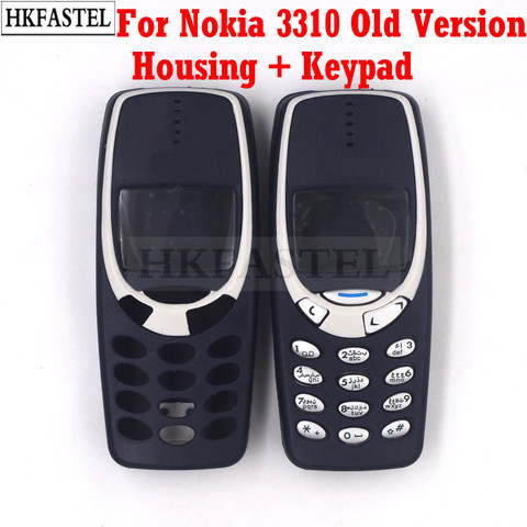 Hkfatel 3310 Корпус старой версии для Nokia 3310, высококачественный новый мобильный телефон с клавиатурой на английском/арабском языках ► Фото 1/6