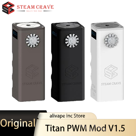 Оригинальный мод Steam Crave Titan PWM V1.5, двойные аккумуляторы 18650, мод для электронной сигареты с резьбой 510, мод для электронной сигареты 300 Вт VV Box, VS HADRON/Gen ► Фото 1/6