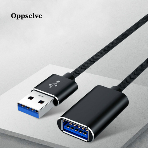 USB 3,0 Мужской и Женский USB кабель 1 м 2 м 3 м удлинитель провода супер скорость Расширение синхронизации данных кабель для ПК Клавиатура ноутбука Кабо ► Фото 1/6