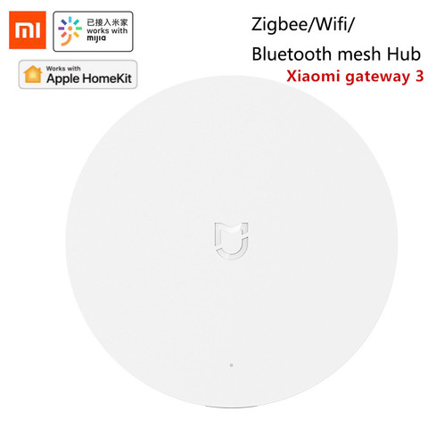 Шлюз Xiaomi Gateway 2/3, многорежимный сетевой хаб для умного дома ZigBee, Wi-Fi, Bluetooth, работает с приложением Mijia Apple Homekit, умный дом ► Фото 1/6