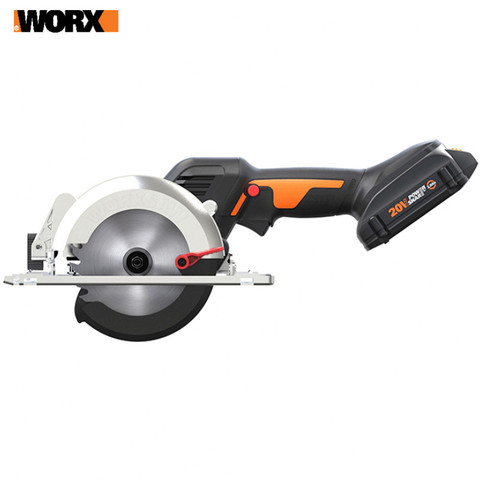 Аккумуляторная бесщеточная циркулярная мини-пила Worx WX531.9 Worxsaw 120 мм 20 В ► Фото 1/1