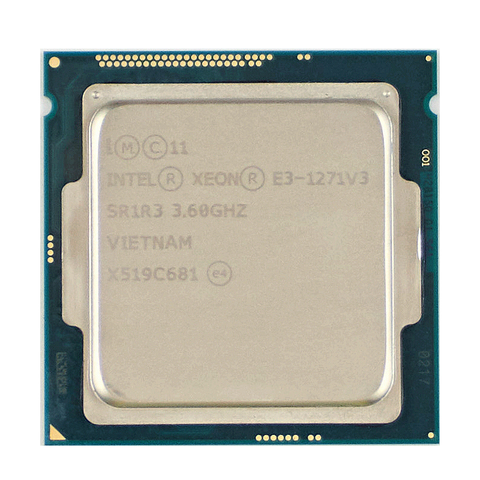 Процессор Intel Xeon E3 1271 V3 E3 1271V3 3,6 ГГц четырехъядерный восьмипоточный ЦПУ L2 = 1M L3 = 8M 80 Вт LGA 1150 ► Фото 1/1