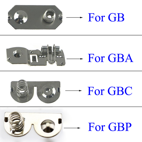 2 шт. клеммы аккумулятора, Пружинные контакты, замена пружины аккумулятора для игровой консоли Nintendo Game Boy Advance для GBP GBA GBC GB ► Фото 1/5