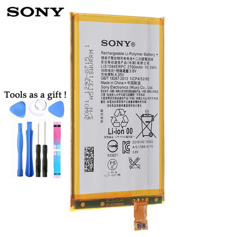 Оригинальный аккумулятор Sony LIS1594ERPC 2700 мАч для SONY Xperia F5321 Z5C Z5 mini E5823 Z5 Compact, оригинал C6 F3216 F3215 F3216Xc ► Фото 1/2