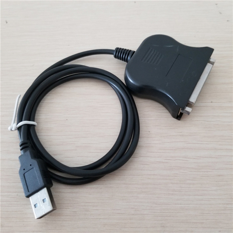 USB DB25 25-контактный разъем типа «Папа-мама» для принтера, параллельный порт IEEE 1284 адаптер, кабель-преобразователь LPT 0,8 м ► Фото 1/1