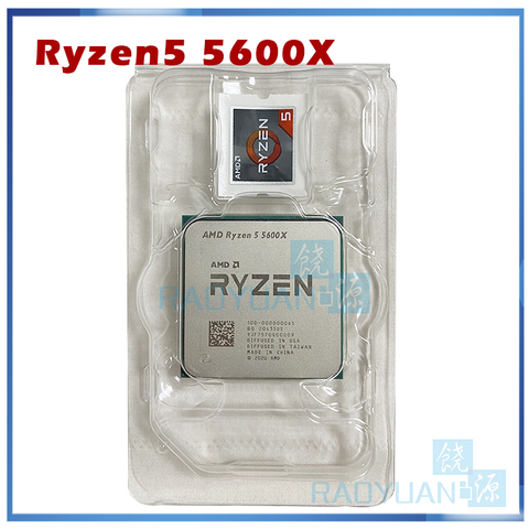 Новый процессор AMD Ryzen 5 5600X R5 5600X 3,7 ГГц шестиядерный двенадцатипоточный процессор 65 Вт L3 = 32M 100-000000065 разъем AM4 без вентилятора ► Фото 1/1