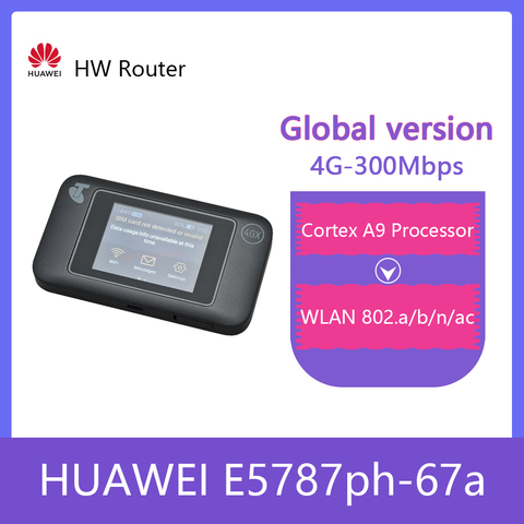 Разблокированный мобильный телефон Huawei E5787, LTE, Cat6, аккумулятор 3000 мАч, 4g полосы: 1/3/5/7/8/28/38 ► Фото 1/6