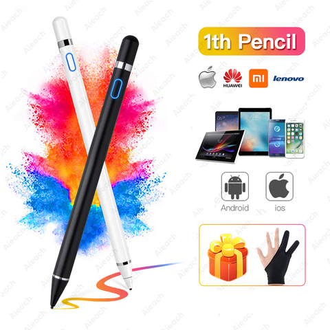 Для Apple Pencil 2 1 iPad Pen Touch для iPad Pro 10,5 11 12,9 для стилуса iPad 2017 2022 5th 6th 7th Mini 4 5 Air 1 2 3 ► Фото 1/6